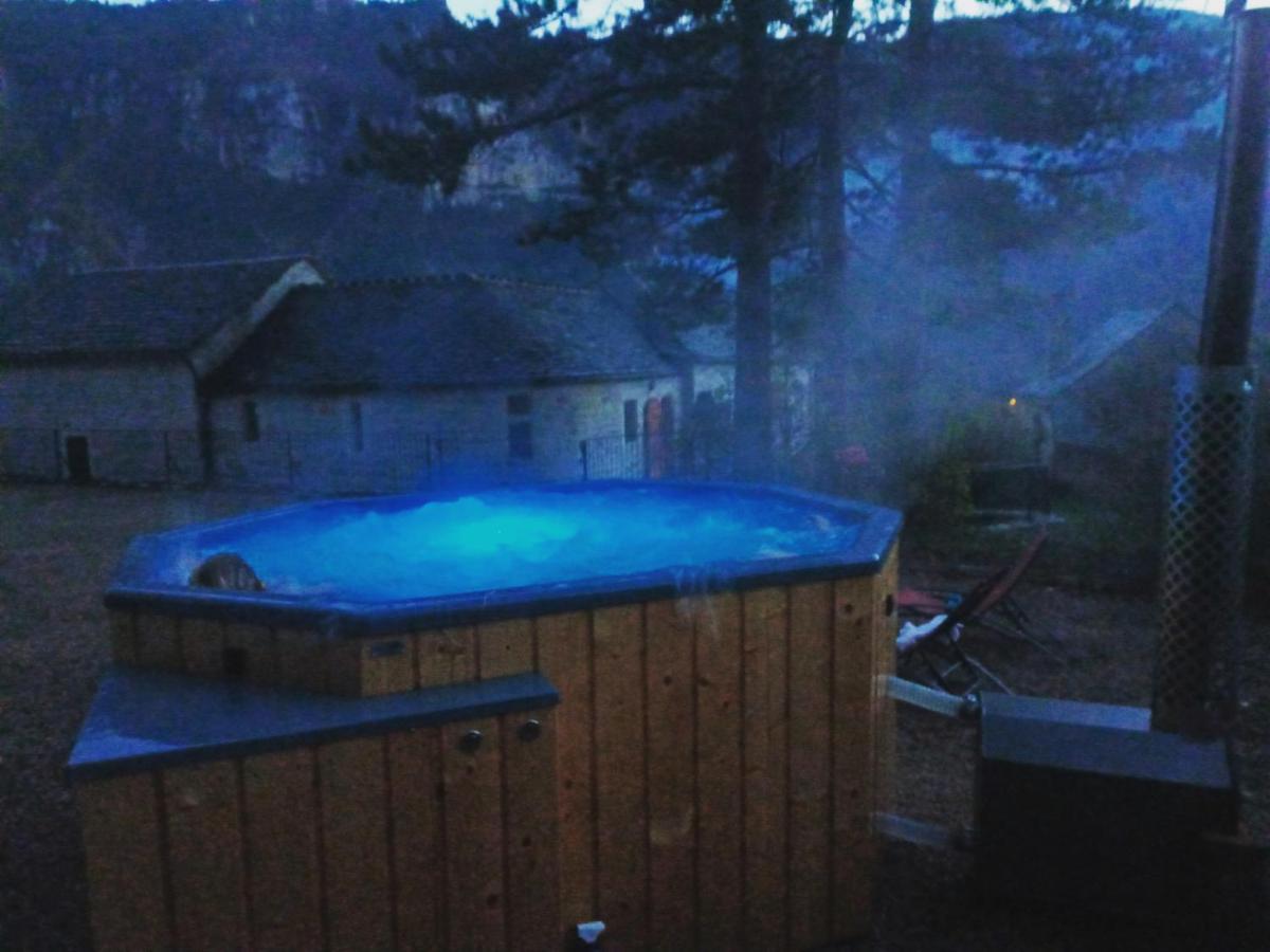 Quezac  La Voutee 5 Epis Avec Bain Finlandais Prive Au Manoir Du Charme Gorges Du Tarn B&B 외부 사진